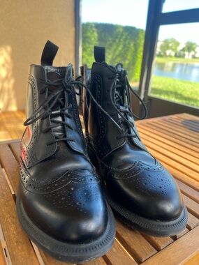 Black Leather Dr. Martens boots
